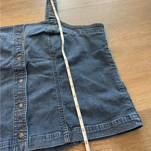 Harley Davidson Motorcycle Denim Blue Tank Top Embroidered Buttons Vintage 90s - Picture 10 of 12